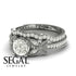 The Butterfly Stairs Bridal Set Diamond Ring- Amelia no. 3